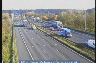 M62 crash LIVE as fire causing traffic gridlock near Huddersfield