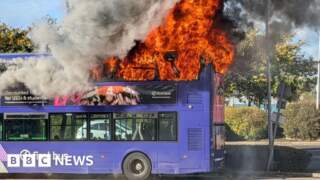 Arson investigation over Leeds White Rose Centre bus fire