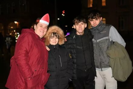 100 happy faces from Hull's Christmas Lights Switch-on 2025
