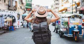 Solo female backpacker takes overnight bus in Cambodia and gets awkward surprise