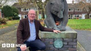 York bear statue plaque returns a year after disappearance