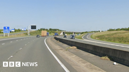 Driver seriously injured in A1(M) crash near Catterick