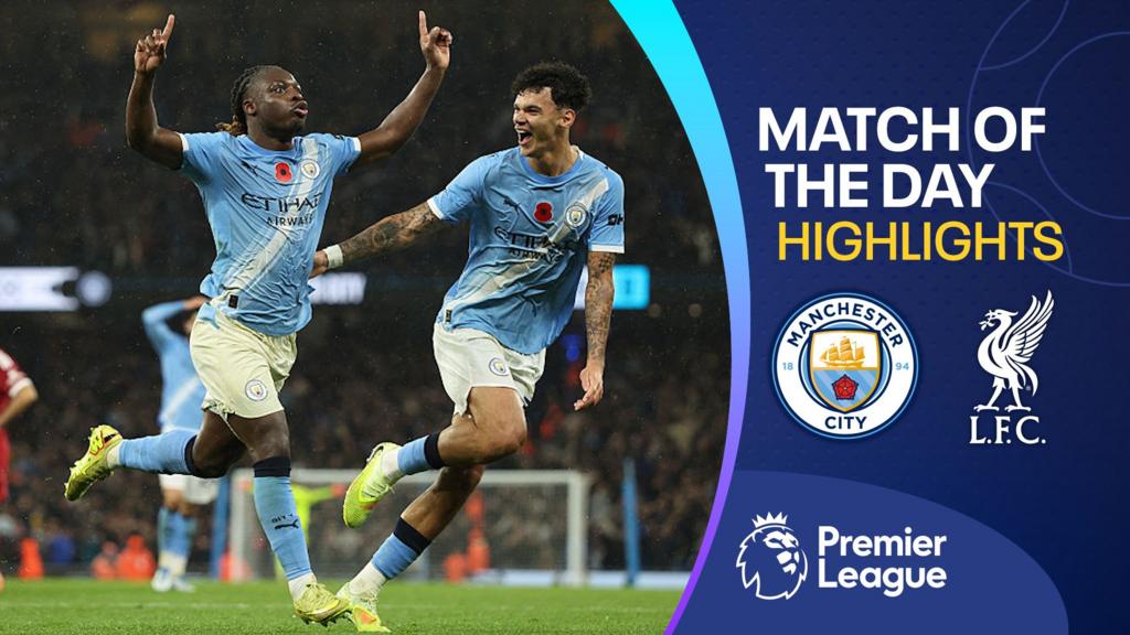 Premier League: Manchester City 3-1 Liverpool – highlights