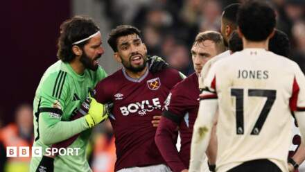 Lucas Paqueta: West Ham forward criticises FA after red card against Liverpool