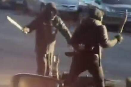Video captures terrifying moment Barnsley dad rushes to break up knife fight in Leeds during 'broad daylight'