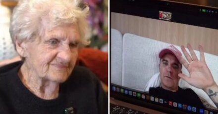 Superstar Robbie Williams ‘makes Christmas’ for care home resident Norma, 94