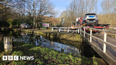 Police targeted before trying to save man in water in Saltaire