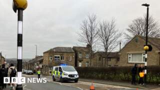 Driver seriously hurt after being hit by own van in Huddersfield
