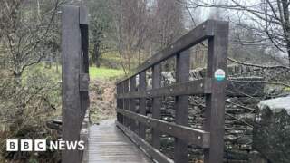 Bottles and carrier bags used to build new bridge near Bradford