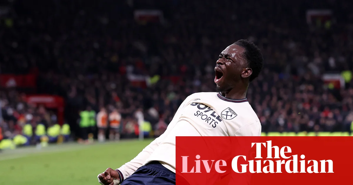 Manchester United 1-1 West Ham: Premier League – as it happened | Premier League