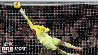 Arsenal 2-1 Brighton: David Raya save keeps Gunners top of table