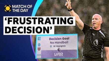 Match of the Day Analysis: Brighton equaliser against West Ham leaves pundits ‘frustrated’
