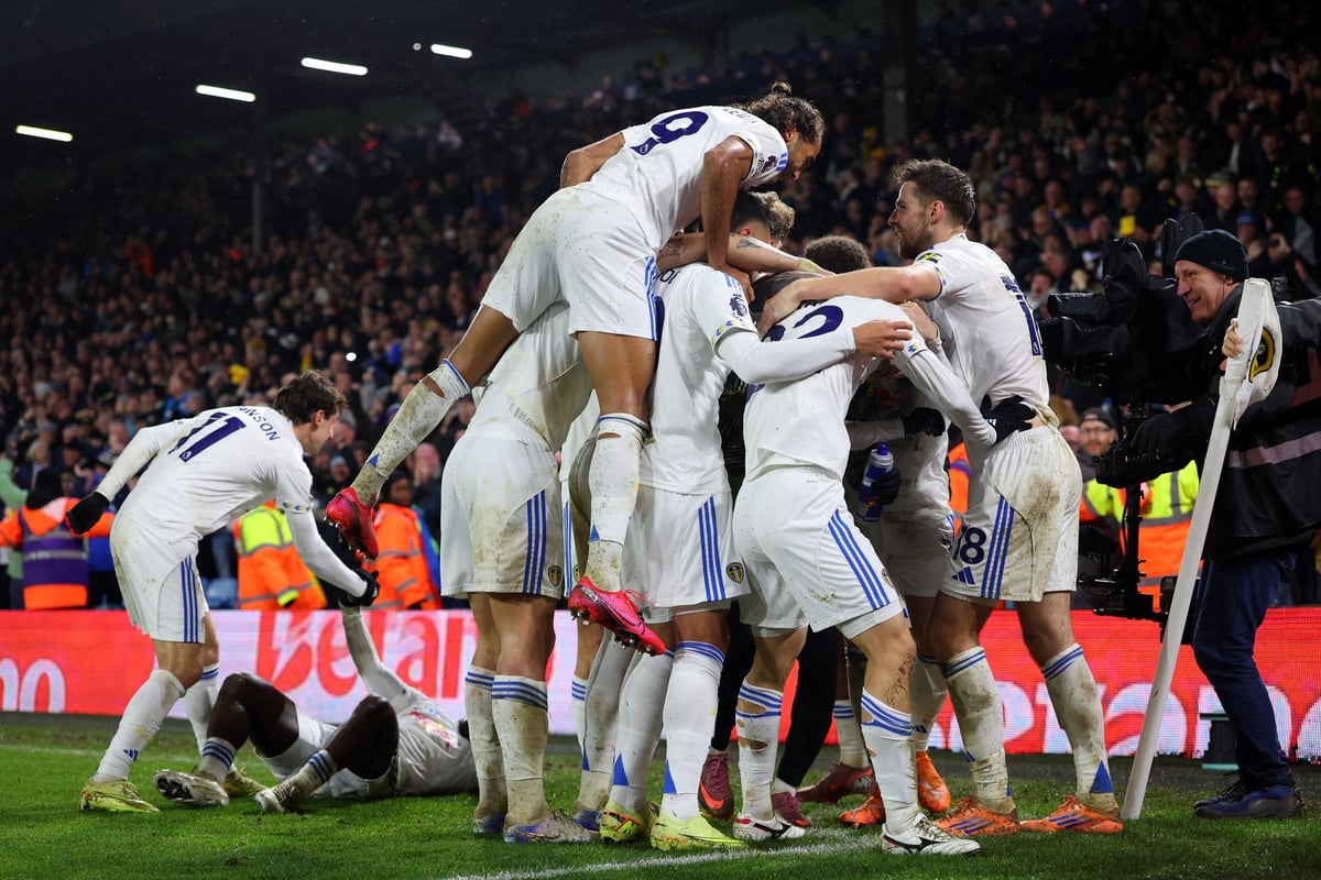 Predicted Premier League table based on odds: Leeds United's probability after strong form