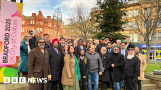 Festive tree representing different faiths unveiled in Bradford