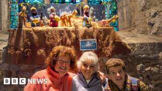 Yorkshire Dales church unveils hand-knitted nativity scene