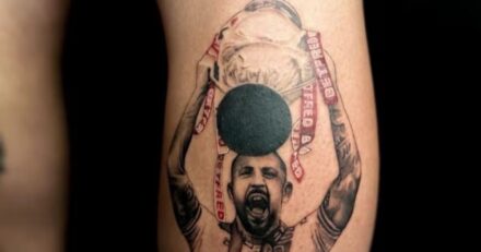 Tattoo artist commemorates The Robins’ treble win with intricate pieces