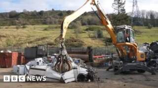 Crushed car to be used to warn fly-tippers in Calderdale