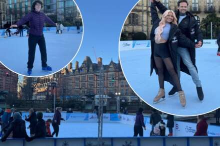 Free ice skating rink arrives in Sheffield ahead of city playing host to the European Championships