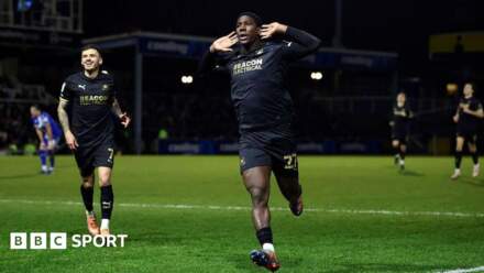 EFL Trophy: Plymouth edge seven-goal thriller to reach quarter-finals