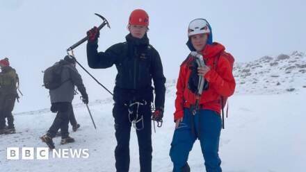 Helvellyn walkers stuck in snowy conditions rescued by teenagers