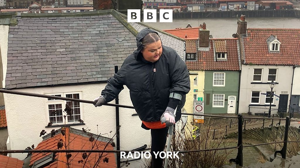 Amputee climbs Whitby's 199 steps for charity