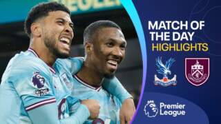 Burnley score three quickfire goals to stun Palace in comeback win
