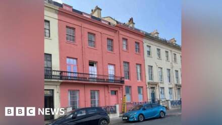 Hotel painted pink without permission to be redone