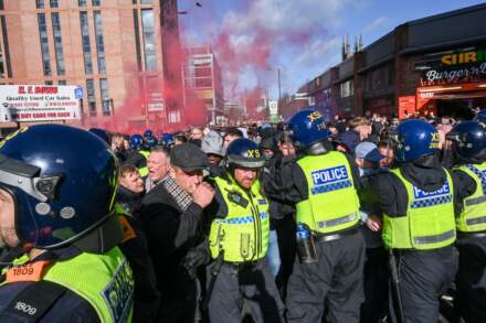 Ugly scenes on Sheffield United v Sheffield Wednesday derby day as fans clash and Owls face up to relegation