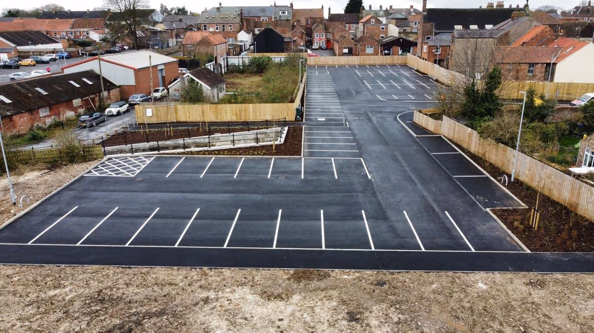 New free car park opening soon in Driffield with 100 parking bays