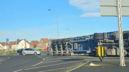 HGV tips over in Beverley during rush hour