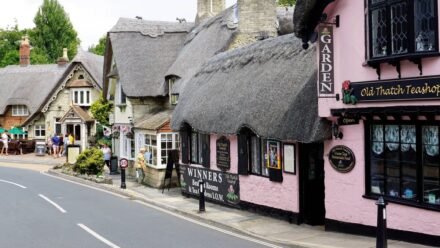Fairytale town with colourful cottages and cute tearooms is a perfect getaway