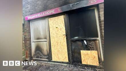 Charity's work 'on hold' after suspected arson