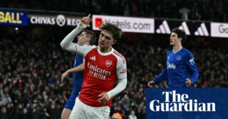 Max Dowman breaks record as Arsenal boost title push with late win against Everton | Premier League