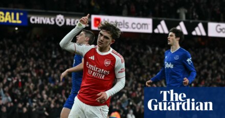 Max Dowman breaks record as Arsenal boost title push with late win against Everton | Premier League
