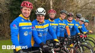 Cyclists raise funds for Rob Burrow MND centre