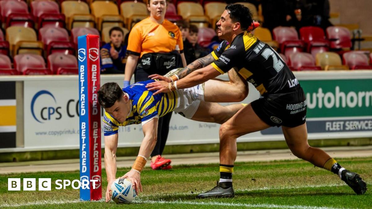Super League: York 30-38 Warrington: Wolves hold off spirited Knights in 12-try thriller