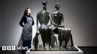 Henry Moore sculpture sells for  £26m at auction