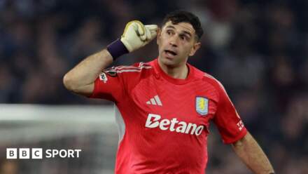Emi Martinez: Aston Villa goalkeeper puts them closer to Europa League glory under Unai Emery