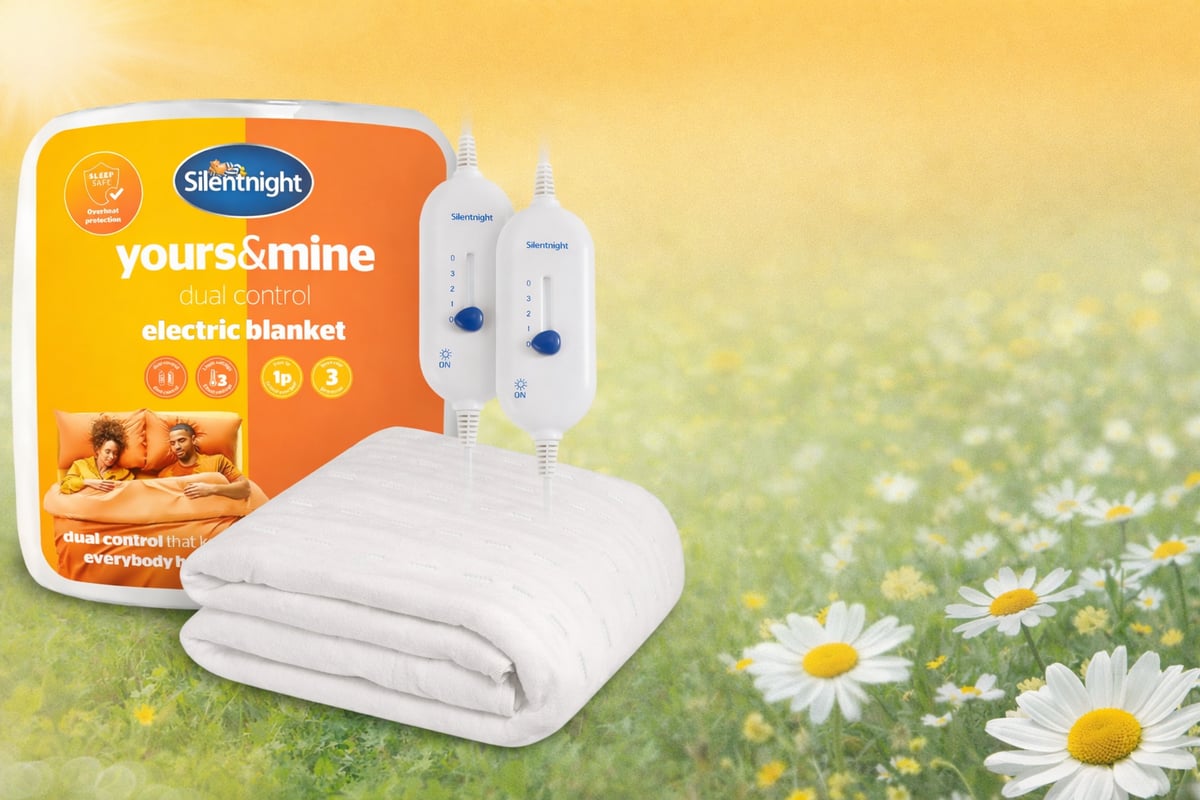This Silentnight electric blanket is down to £24.29 in spring clearance (aff)