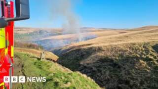 Warning issued after first moorland fire of year
