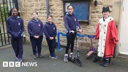 Bike and scooter parking installed at schools