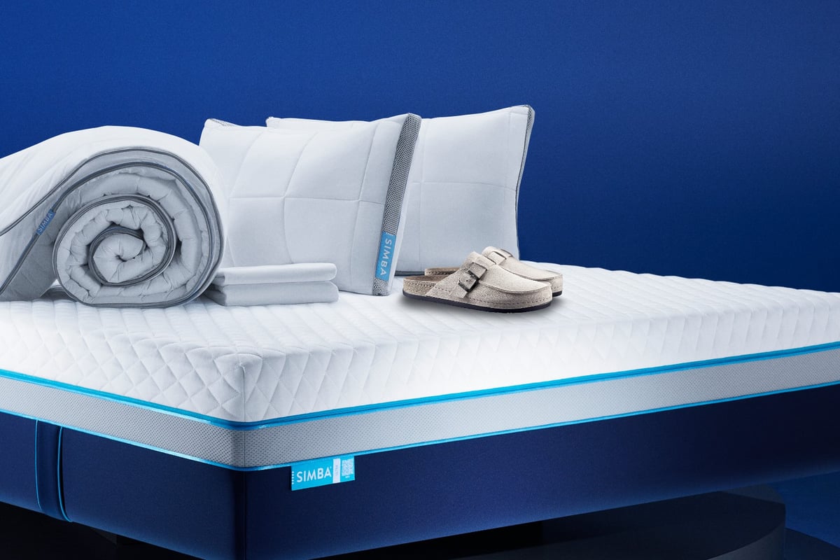Simba throws in free pillows, duvets, and slippers with mattresses in March deal (aff)
