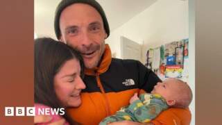 Friends run marathon for baby's rare disease