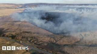People told to leave moors as two more fires start