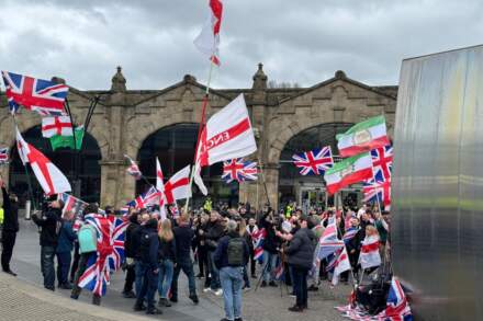 England flags group planning Sheffield march set to be opposed by anti-fascists