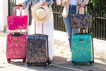 Say bye to boring luggage with these beautiful colourful suitcases which fit Ryanair guidelines (aff)