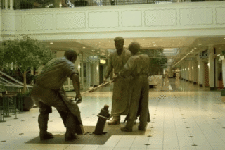 Star readers call for Meadowhall steel worker statues to be moved back inside