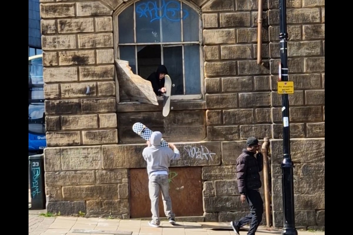 Concerns for historic site as youngsters seen climbing in and out of crumbling landmark