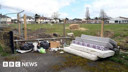 Mattresses dumped near museum entrance
