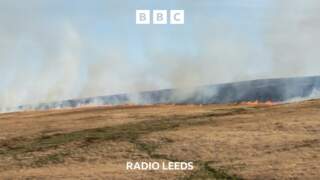 Fire crews battling moor blaze for second day